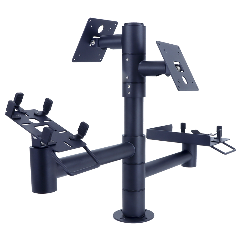 Dual Screen POS Pole mount stand for retail